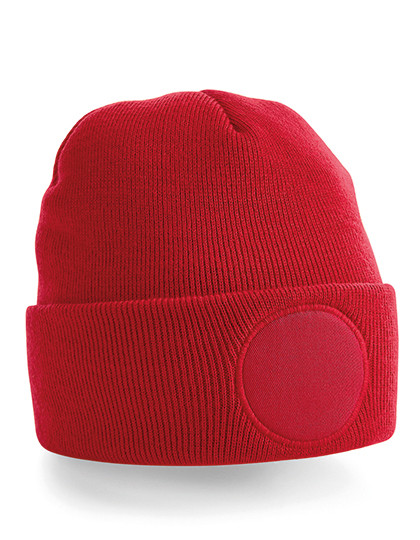 Beechfield Circular Patch Beanie Classic Red