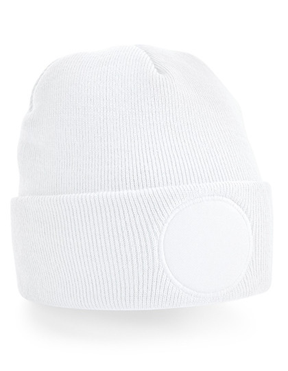 Beechfield Circular Patch Beanie White