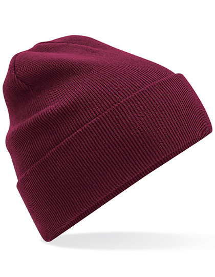 Beechfield Organic Cotton Original Cuffed Beanie Burgundy