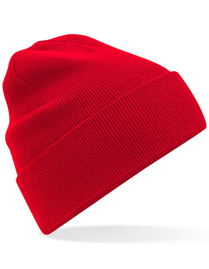 Beechfield Organic Cotton Original Cuffed Beanie Classic Red