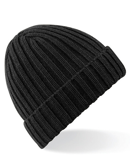 Beechfield Chunky Ribbed Beanie Black
