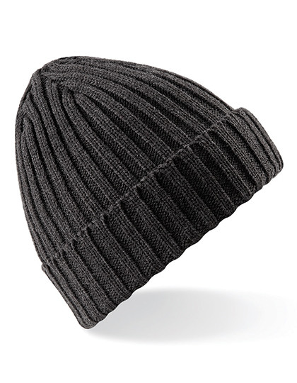 Beechfield Chunky Ribbed Beanie Charcoal