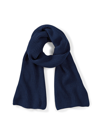 Beechfield Metro Knitted Scarf French Navy