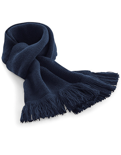 Beechfield Classic Knitted Scarf French Navy