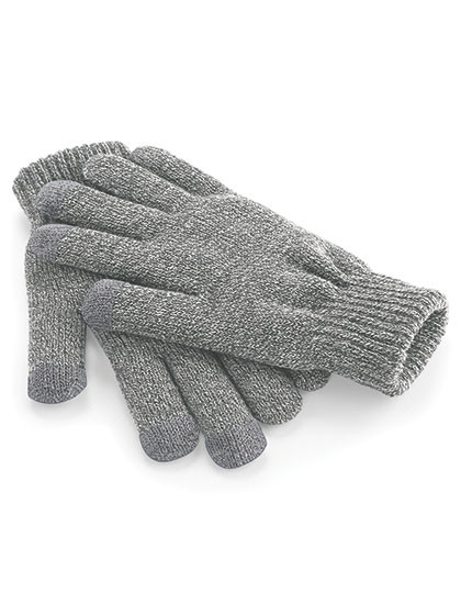 Beechfield TouchScreen Smart Gloves Heather Grey