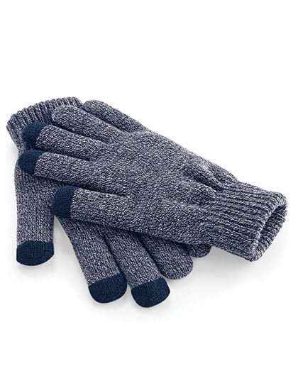 Beechfield TouchScreen Smart Gloves Heather Navy