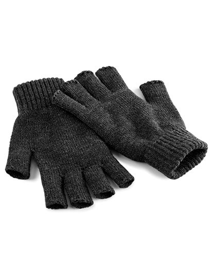 Beechfield Fingerless Gloves Charcoal