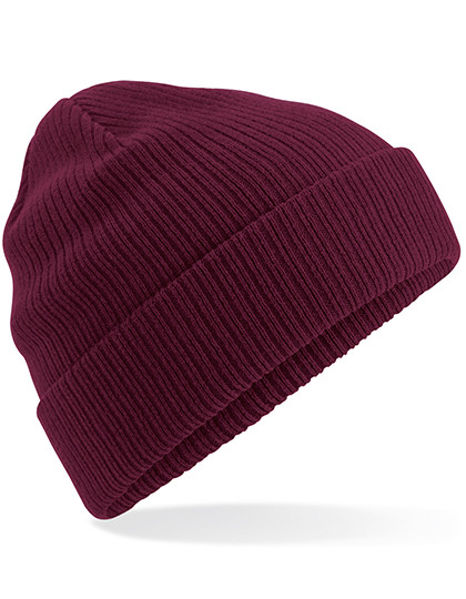 Beechfield Organic Cotton Beanie Burgundy
