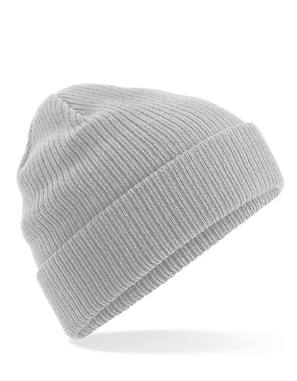 Beechfield Organic Cotton Beanie Light Grey