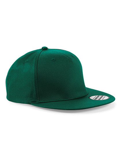 Beechfield 5 Panel Snapback Rapper Cap Bottle Green