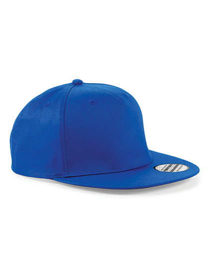 Beechfield 5 Panel Snapback Rapper Cap Bright Royal