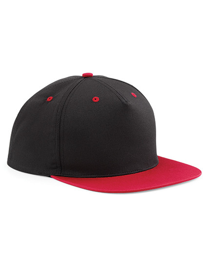 Beechfield 5 Panel Contrast Snapback Black