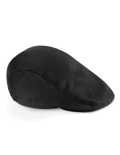 Beechfield Vintage Flat Cap Black
