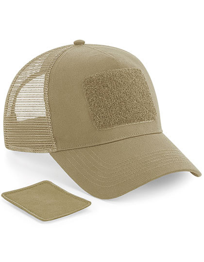 Beechfield Removable Patch Snapback Trucker Desert Sand