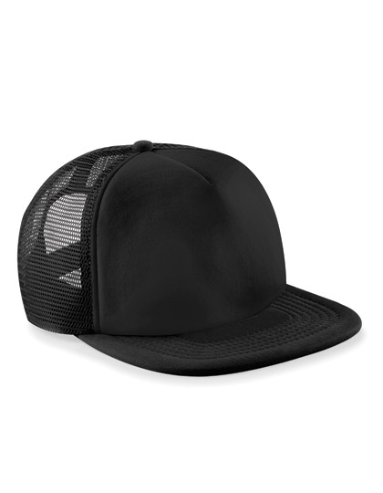Beechfield Vintage Snapback Trucker Cap Black