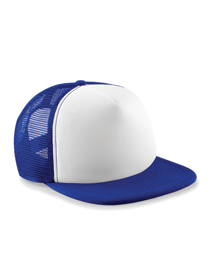 Beechfield Vintage Snapback Trucker Cap Bright Royal