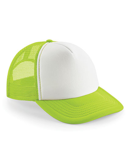 Beechfield Vintage Snapback Trucker Cap Lime Green