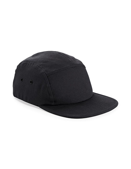 Beechfield Canvas 5 Panel Camper Cap Black