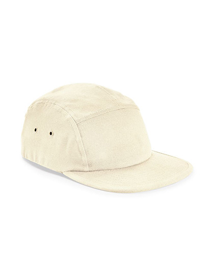Beechfield Canvas 5 Panel Camper Cap Natural