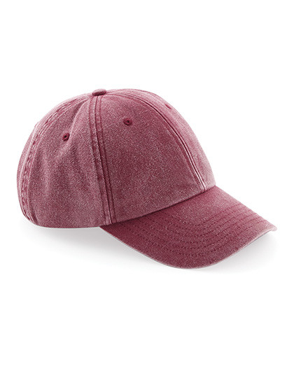 Beechfield Low Profile Vintage Cap Vintage Red