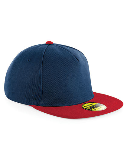 Beechfield Original Flat Peak Snapback Cap French Navy