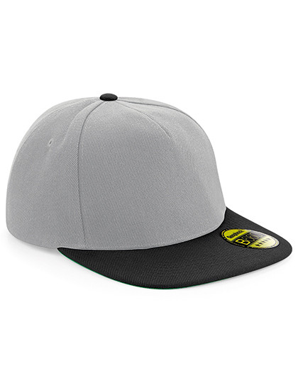Beechfield Original Flat Peak Snapback Cap Grey