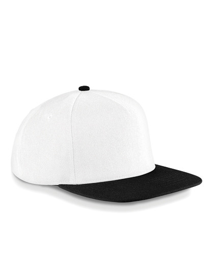 Beechfield Original Flat Peak Snapback Cap White