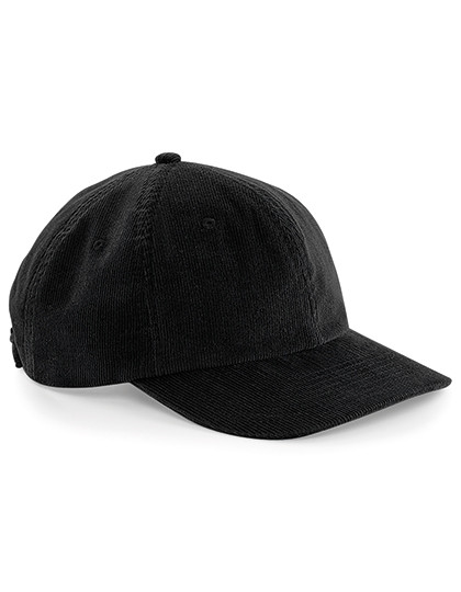 Beechfield Heritage Cord Cap Black