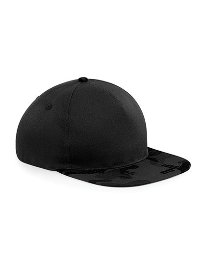 Beechfield Camo Snapback Black