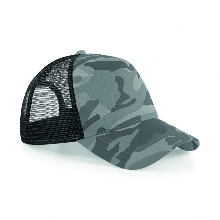 Beechfield Camo Snapback Trucker Arctic Camo