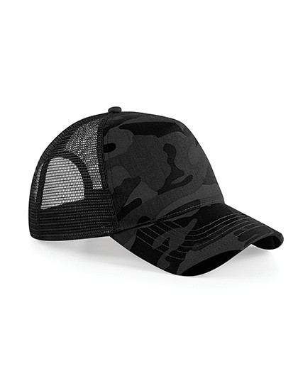 Beechfield Camo Snapback Trucker Midnight Camo