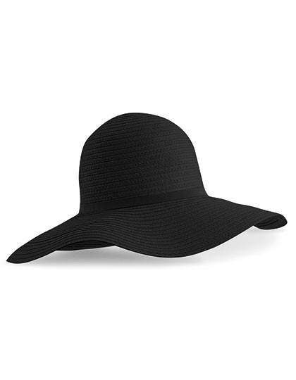Beechfield Marbella Wide-Brimmed Sun Hat Black