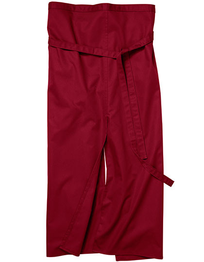 CG Workwear Slit Apron Milano 100 x 100 cm Cherry