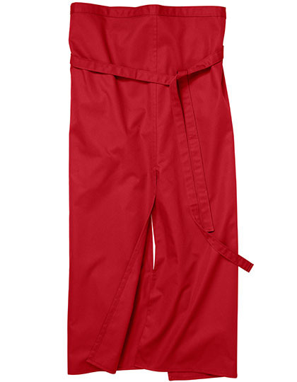 CG Workwear Slit Apron Milano 100 x 100 cm Red