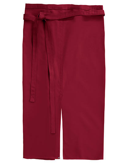 CG Workwear Slit Apron Milano 80 x 100 cm Cherry