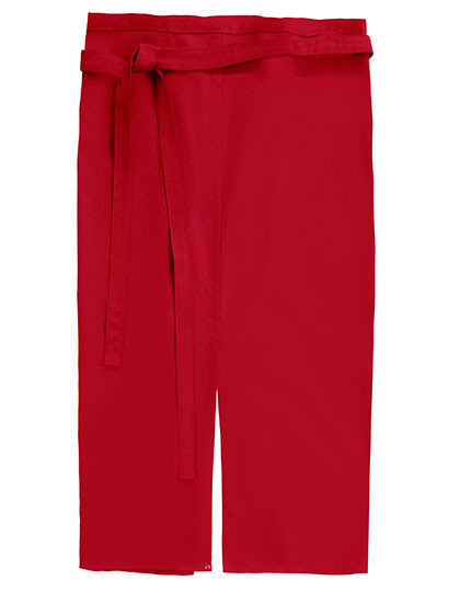 CG Workwear Slit Apron Milano 80 x 100 cm Red