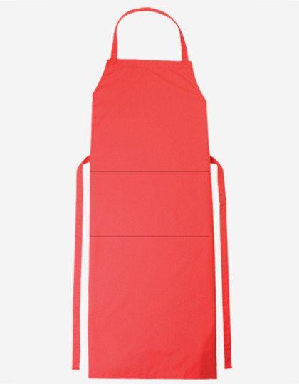 CG Workwear Bib Apron Verona Classic Bag 90 x 75 cm Red