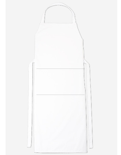 CG Workwear Bib Apron Verona Classic Bag 90 x 75 cm White