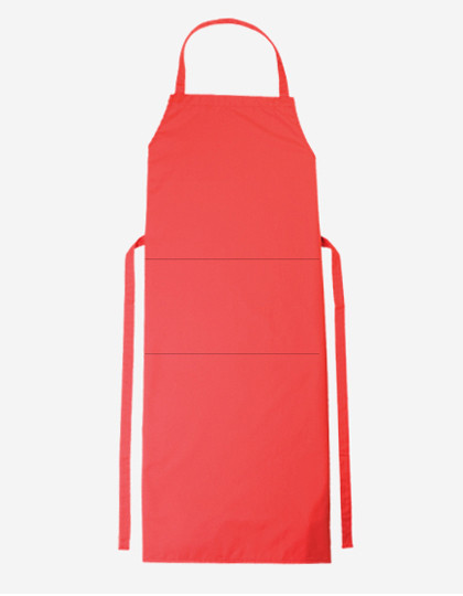 CG Workwear Bib Apron Verona 110 x 75 cm Red
