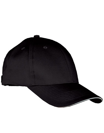 Carson Contrast Contrast Sandwich Cap Black