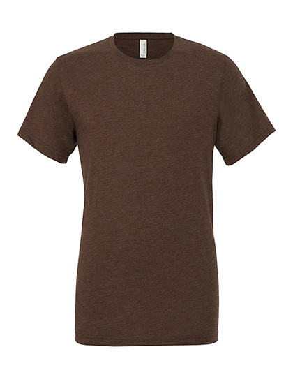 Canvas Unisex Triblend Crew Neck T-Shirt Brown Triblend (Heather)