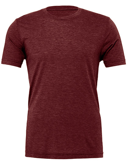 Canvas Unisex Triblend Crew Neck T-Shirt Cardinal Triblend (Heather)
