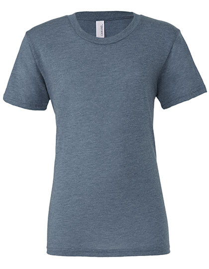 Canvas Unisex Triblend Crew Neck T-Shirt Denim Triblend (Heather)