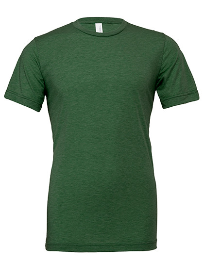 Canvas Unisex Triblend Crew Neck T-Shirt Grass Green Triblend (Heather)