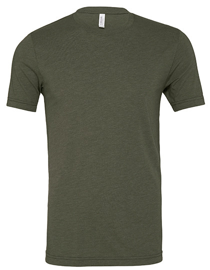Canvas Unisex Triblend Crew Neck T-Shirt Military Green Triblend