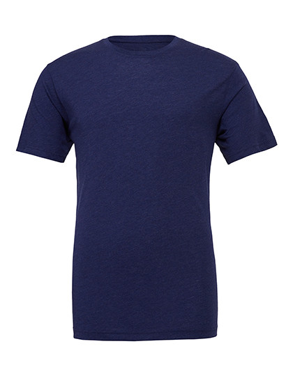 Canvas Unisex Triblend Crew Neck T-Shirt Navy Triblend (Heather)