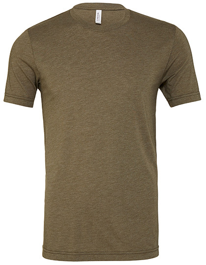 Canvas Unisex Triblend Crew Neck T-Shirt Olive Triblend (Heather)
