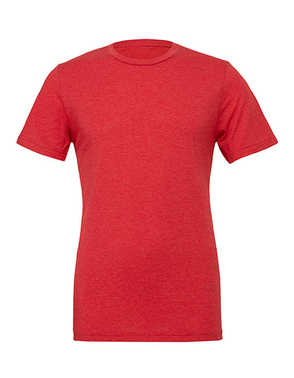 Canvas Unisex Triblend Crew Neck T-Shirt Red Triblend (Heather)