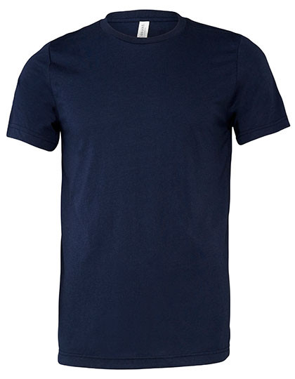 Canvas Unisex Triblend Crew Neck T-Shirt Solid Navy Triblend