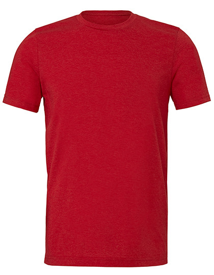 Canvas Unisex Triblend Crew Neck T-Shirt Solid Red Triblend